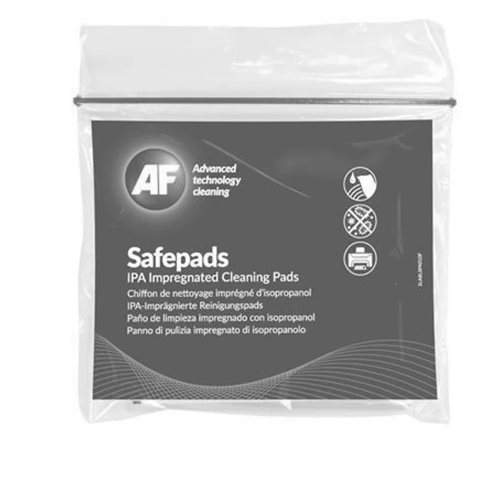 Hlavný obrázok produktu Čisticí ubrousky "Safepads", s izopropylalkoholem, větší velikost, 10 ks, AF