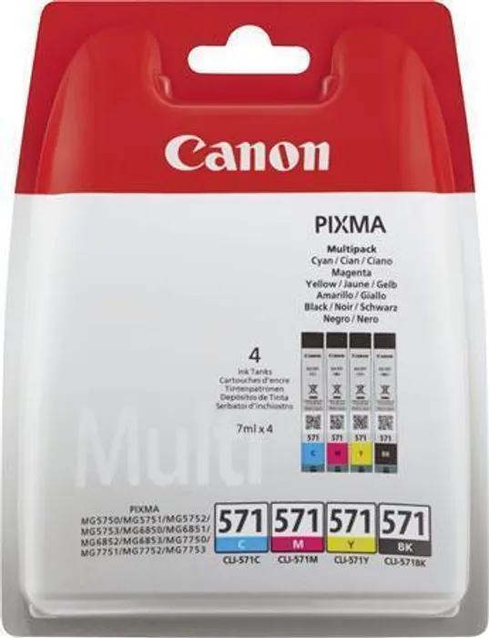 Hlavný obrázok produktu CLI-526KIT Inkjet cart. multipack pro Pixma MG 5700, 6800, 7700 tiskárny, CANON b+c+m+y, 4