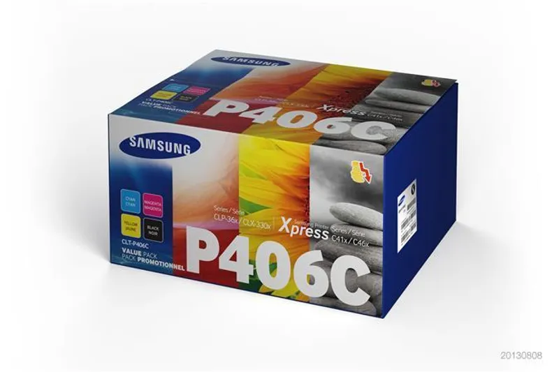 Hlavný obrázok produktu CLT-K406C Toner pro CLP 360, CLX 3305 tiskárny, SAMSUNG b+c+m+y, 1*1,5K+3*1 tisíc
