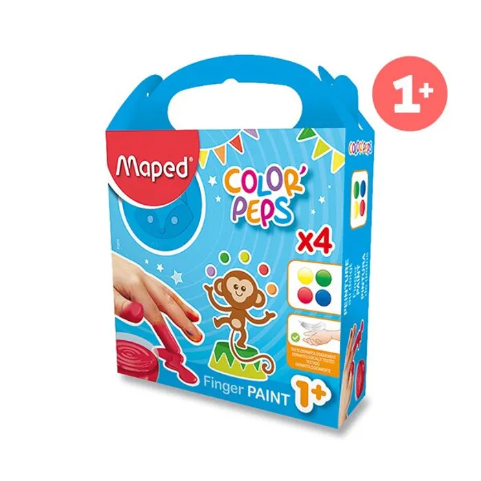 Hlavný obrázok produktu Color´Peps Prstové barvy, 4 x 80 ml