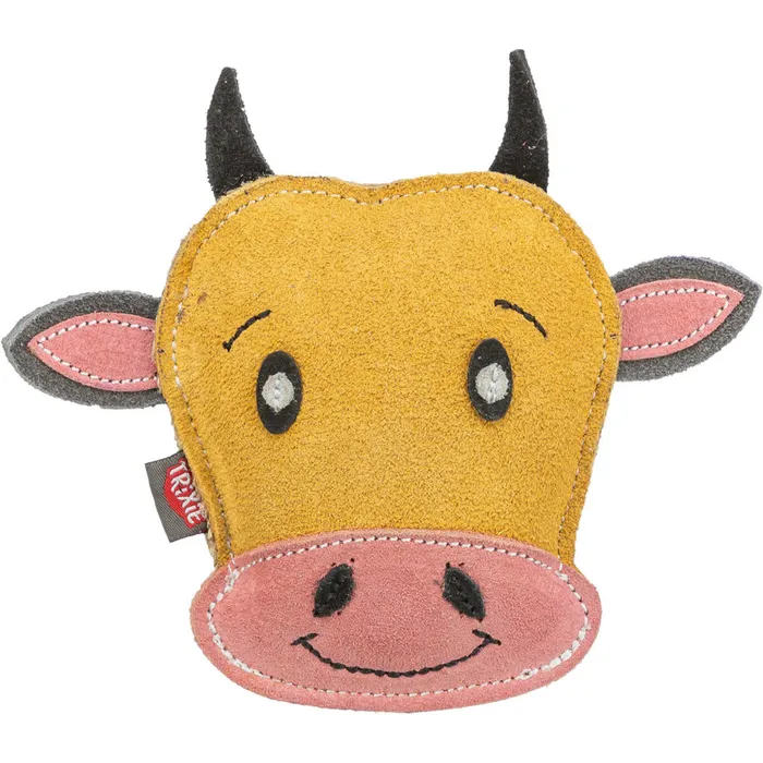 Hlavný obrázok produktu Cow - hlava krávy, 17 cm, hračka pro psy, 100% pravá kůže, žlutá