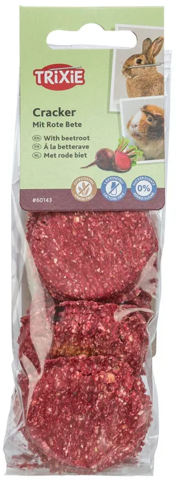 Hlavný obrázok produktu Cracker, sušenky pro hlodavce s červenou řepou, 4 cm / 150 g