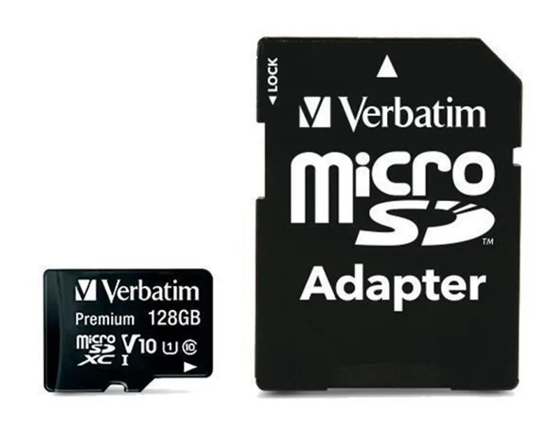 Hlavný obrázok produktu Paměťová karta, Micro SDXC, 128GB, Class 10, s adaptérem, VERBATIM