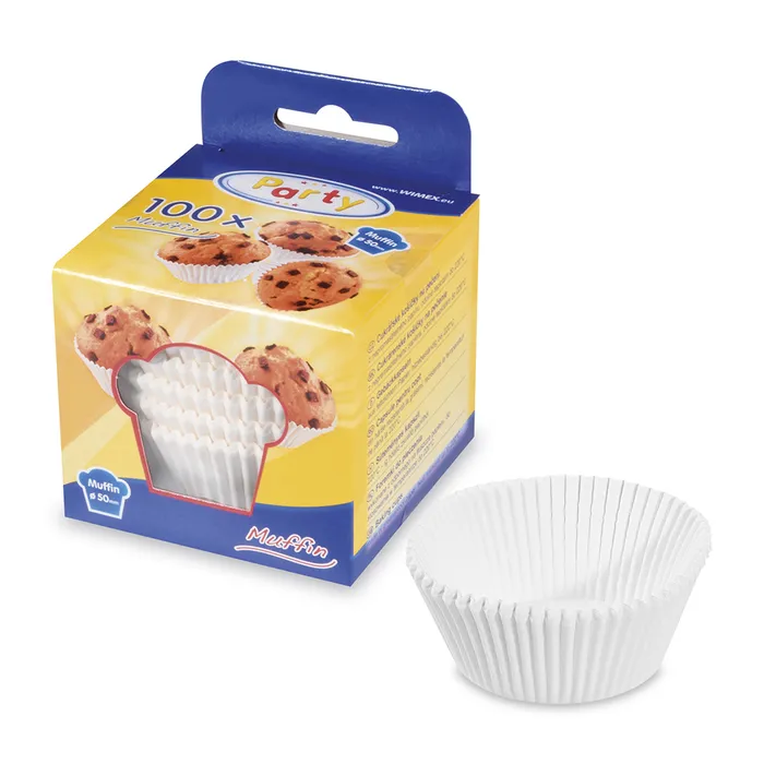 Hlavný obrázok produktu Cukrářské košíčky bílé průměr 50 x 30 mm [100 ks]