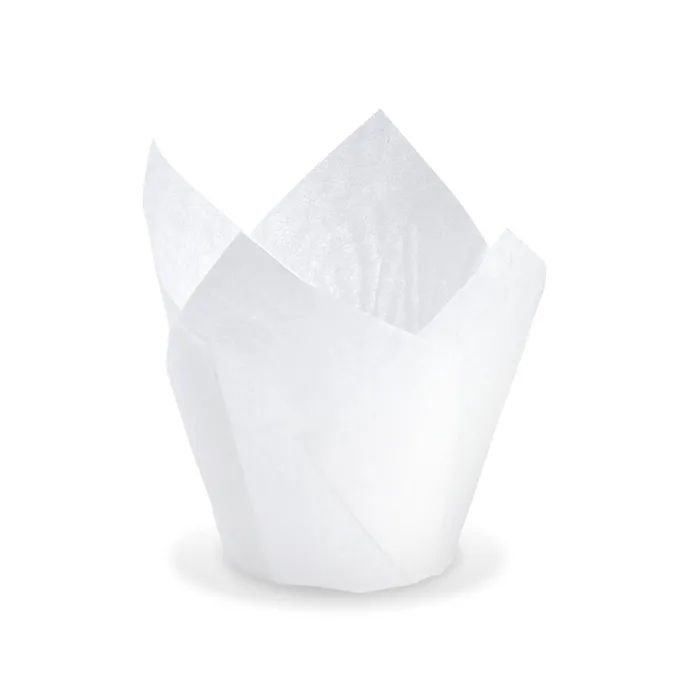 Hlavný obrázok produktu Cukrářský košíček TULIP bílý průměr 5 x 8,5 cm (16 x 16 cm) [100 ks]