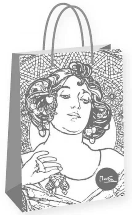 Hlavný obrázok produktu Dárková taška Alfons Mucha – Ruby, Fresh Collection, velká
