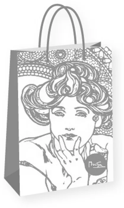 Hlavný obrázok produktu Dárková taška Alfons Mucha – Topaz, Fresh Collection, střední
