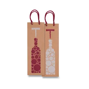 Darčeková taška Bottiglia Kraft 120 x 90 x 370 mm