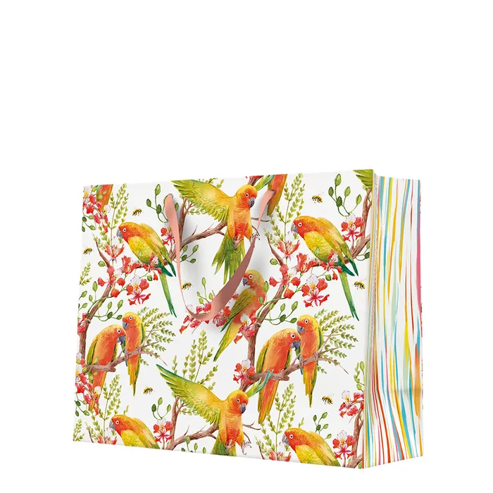 Hlavný obrázok produktu Dárková taška horizontal - Exotic Birds 33,5x13x26,5 cm