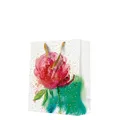 Darčeková taška horizontálna - Peony Watercolor 33,5x13x26,5 cm