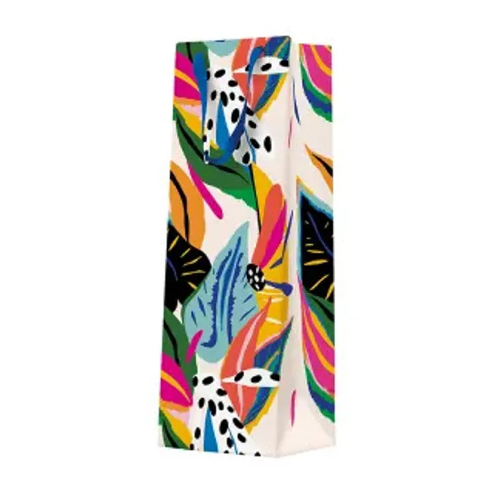 Hlavný obrázok produktu Dárková taška na láhev - Colorful Exotic 12x10x37 cm