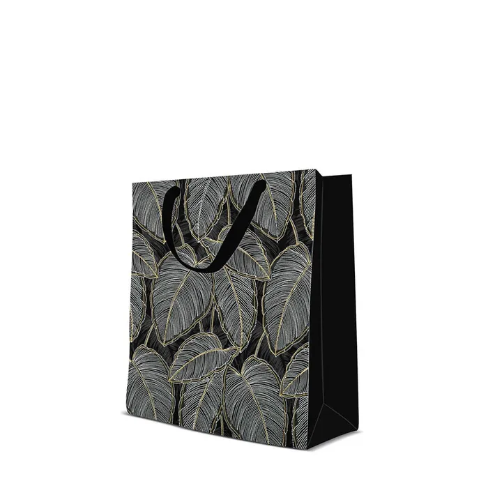 Hlavný obrázok produktu Dárková taška premium střední - Jungle Leaves 20x10x25 cm