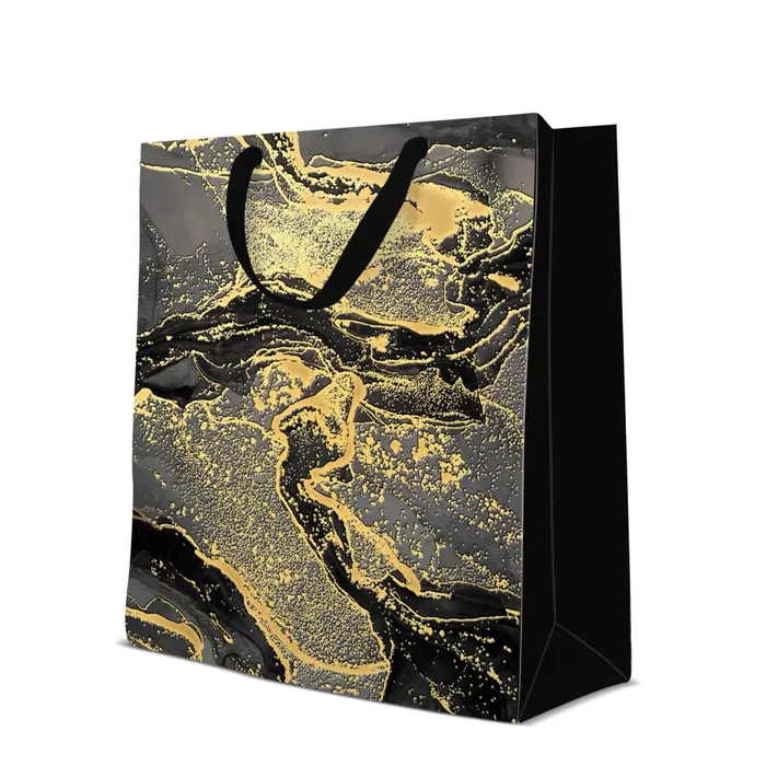 Hlavný obrázok produktu Dárková taška premium velká - Marble 26,5x13x33,5 cm