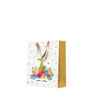 Darčeková taška stredne veľká - UNICORN PARTY 20x10x25 cm