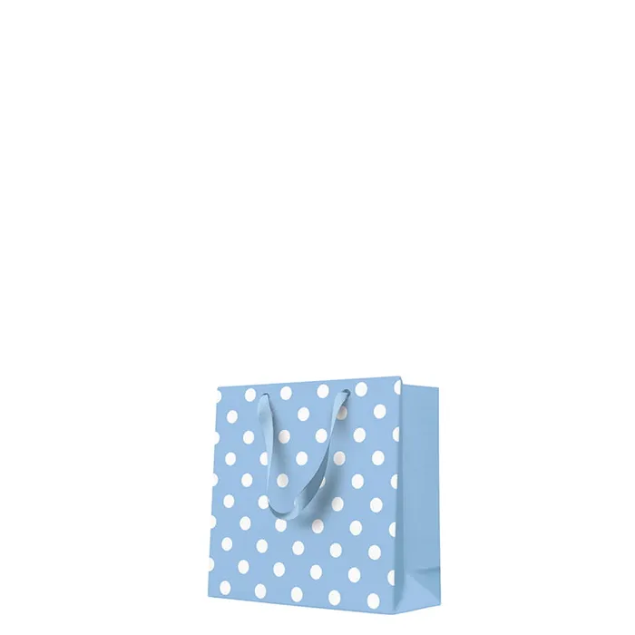 Hlavný obrázok produktu Dárková taška střední - Dotsy Check blue 17x6x17 cm
