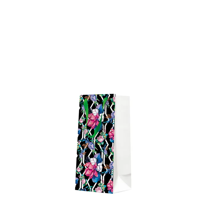 Hlavný obrázok produktu Dárková taška úzká - Floral Botanical Pattern 10x7x22 cm