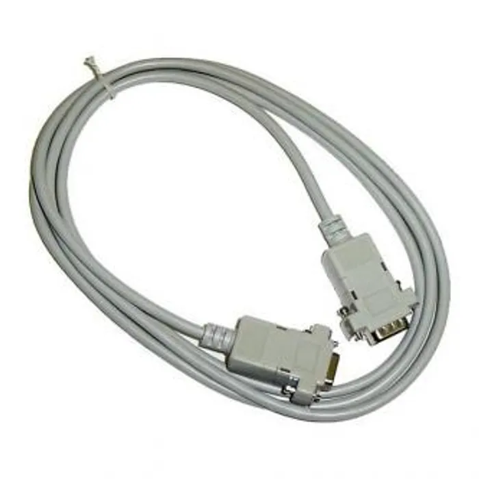 Hlavný obrázok produktu Datový kabel sériový RS-232, 9 pin M- 9 pin F, 2m, prodlužovací, šedý, Logo, blistr