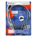 Ďalší obrázok produktu Defender Aura HN-102, slúchadlá s mikrofónom, ovládanie hlasitosti, čierna, otvorené, 2x 3.5 mm jack
