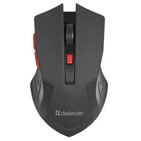 Defender Myš Accura MM-275, 1600DPI, optická, 6tl., bezdrôtová, čierna, 1 ks AA
