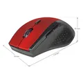 Defender Myš Accura MM-365, 1600DPI, 2.4 [GHz], optická, 6tl., bezdrôtová, čierno-červená, 2 ks AAA, nanoprijímač