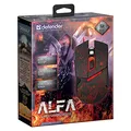 Defender Myš Alfa GM-703L, 3200DPI, optická, 6tl., drôtová USB, čierna, herná, podsvietená