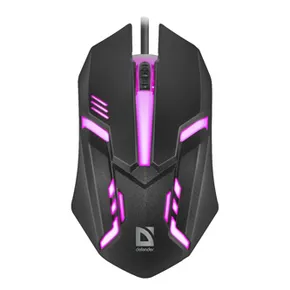 Defender Myš Cyber MB-560L, 1200DPI, optická, 3tl., drôtová USB, čierna, herná, podsvietená
