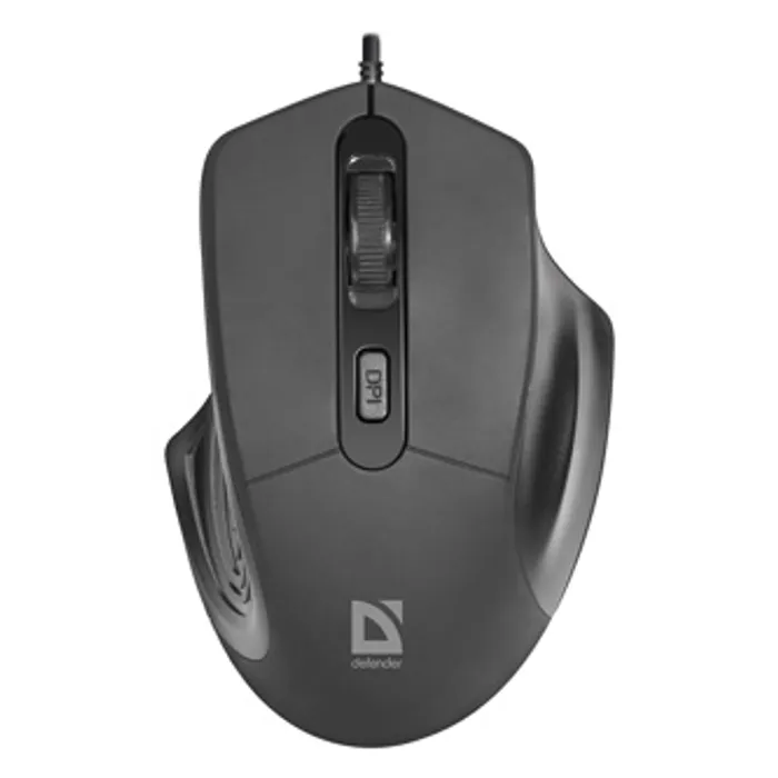 Hlavný obrázok produktu Defender Myš Datum MB-347, 1600DPI, optická, 4tl., 1 kolečko, drátová USB, černá, kancelá