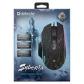 Defender Myš Syberia GM-680L, 3200DPI, optická, 7tl., drôtová USB, čierna, herná, RGB