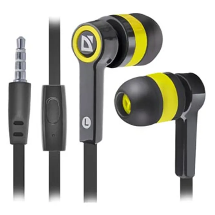 Hlavný obrázok produktu Defender Pulse 420, sluchátka s mikrofonem, bez ovládání hlasitosti, černo-žlutá, špuntov