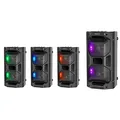 Ďalší obrázok produktu Defender reproduktor Rage, Li-Ion, 2.0, 50W, čierny, regulácia hlasitosti, LED podsvietenie, BT 5.0, TWS, diaľkové ovládanie, 45Hz