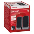Ďalší obrázok produktu Defender reproduktory SPK-225, 2.0, 4W, šedé, regulácia hlasitosti, magneticky tienené púzdro, konektor pre slúchadlá, 200Hz~18kHz