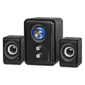 Defender reproduktory V11, 2.1, 11W, čierne, regulácia hlasitosti, tlačidlo napájania, nastavenie basov a výšok, 40Hz~18kHz