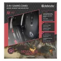 Ďalší obrázok produktu Defender Sada myši Devourer MHP-006, 3200DPI, optická, 6tl., drôtová USB, čierna, s hernými slúchadlami a podložkou, podsvietená