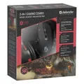 Ďalší obrázok produktu Defender Sada myši Devourer MHP-006, 3200DPI, optická, 6tl., drôtová USB, čierna, s hernými slúchadlami a podložkou, podsvietená
