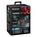 Ďalší obrázok produktu Defender Twins 639, slúchadlá s mikrofónom, bez ovládania hlasitosti, čierna, špuntové, BT 5.0, TWS, nabíjacie púzdro s powerbanko