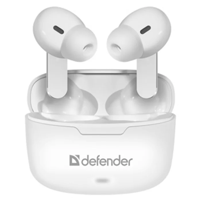 Hlavný obrázok produktu Defender Twins 903, sluchátka s mikrofonem, ovládání hlasitosti, bílá, špuntová, BT 5.0,