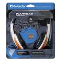 Defender Warhead G-120, herné slúchadlá s mikrofónom, ovládanie hlasitosti, bielo-červená, 2x 3.5 mm jack