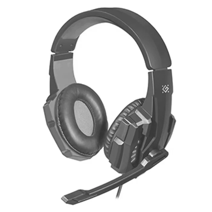 Hlavný obrázok produktu Defender Warhead G-390 LED, herní sluchátka s mikrofonem, ovládání hlasitosti, černo-modr