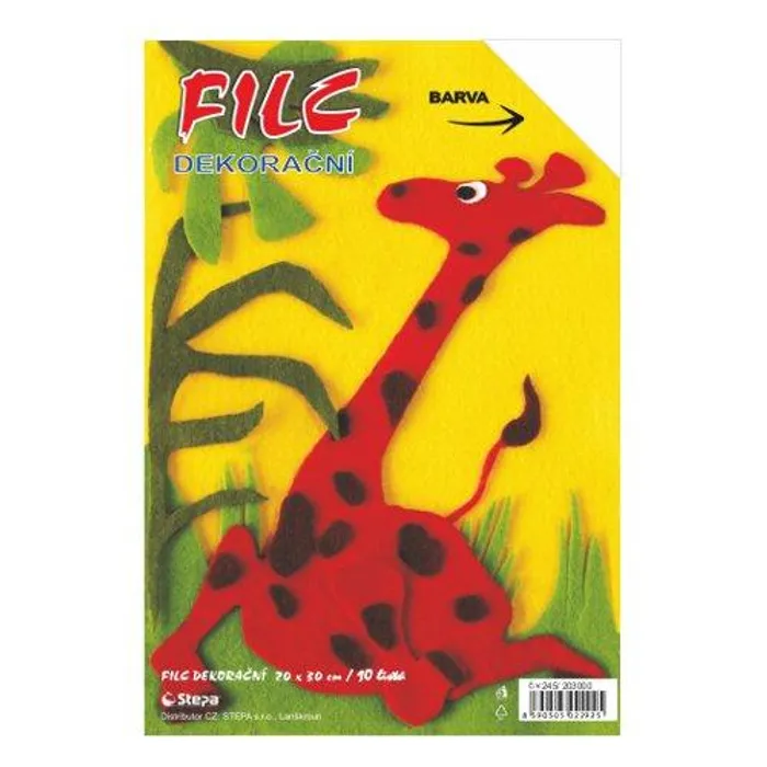 Hlavný obrázok produktu Dekorační filc (barevná plsť) 20x30cm - bílý 10ks/bal