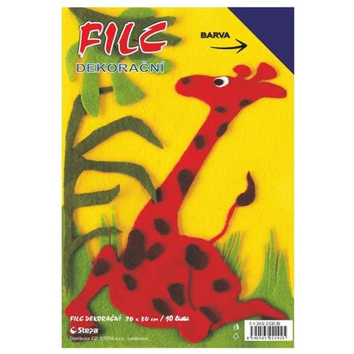 Hlavný obrázok produktu Dekorační filc (barevná plsť) 20x30cm - tmavě modrý 10ks/bal