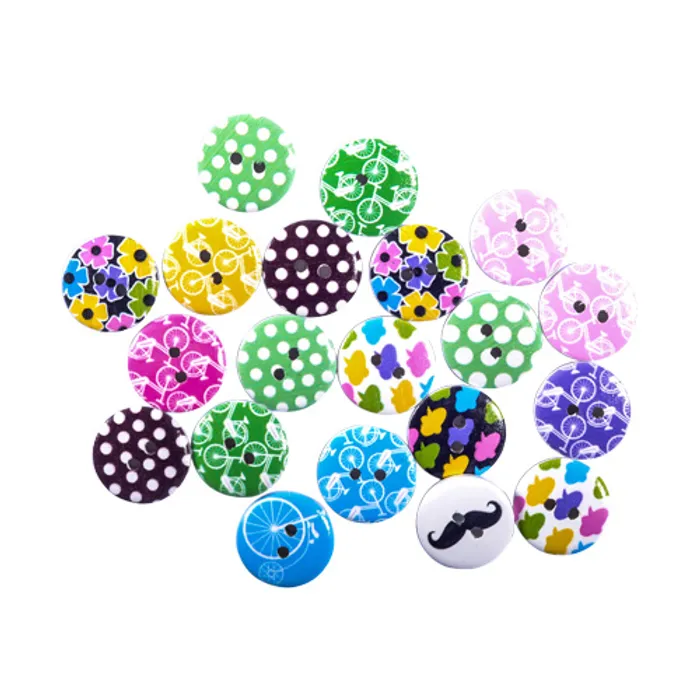 Hlavný obrázok produktu Dekorační knoflíky mix motiv 20 ks 20 mm