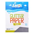 Dekoračný papier A4 10 ks čierny glitter 250 g