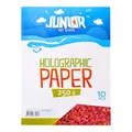 Ďalší obrázok produktu Dekoračný papier A4 10 ks červený holografický 250 g