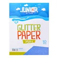 Ďalší obrázok produktu Dekoračný papier A4 10 ks modrý glitter 250 g