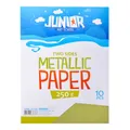 Dekoračný papier A4 10 ks svetlo zelený metallic 250 g