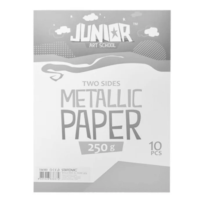 Hlavný obrázok produktu Dekorační papír A4 10 ks žlutý metallic 250 g