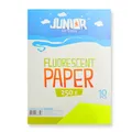 Dekoračný papier A4 Fluo žltý 250 g, súprava 10 ks