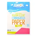 Dekoračný papier A4 Neon ružový vlnkový 165 g, súprava 10 ks