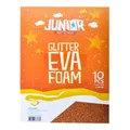 Ďalší obrázok produktu Dekoračná pena A4 EVA 10 ks oranžová hrúbka 2,0 mm glitter