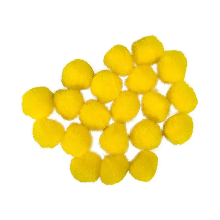 Hlavný obrázok produktu Dekorační pompony 2 cm žluté - sada 20 ks